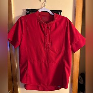 Winning red Gidya Relaxed Henley Top